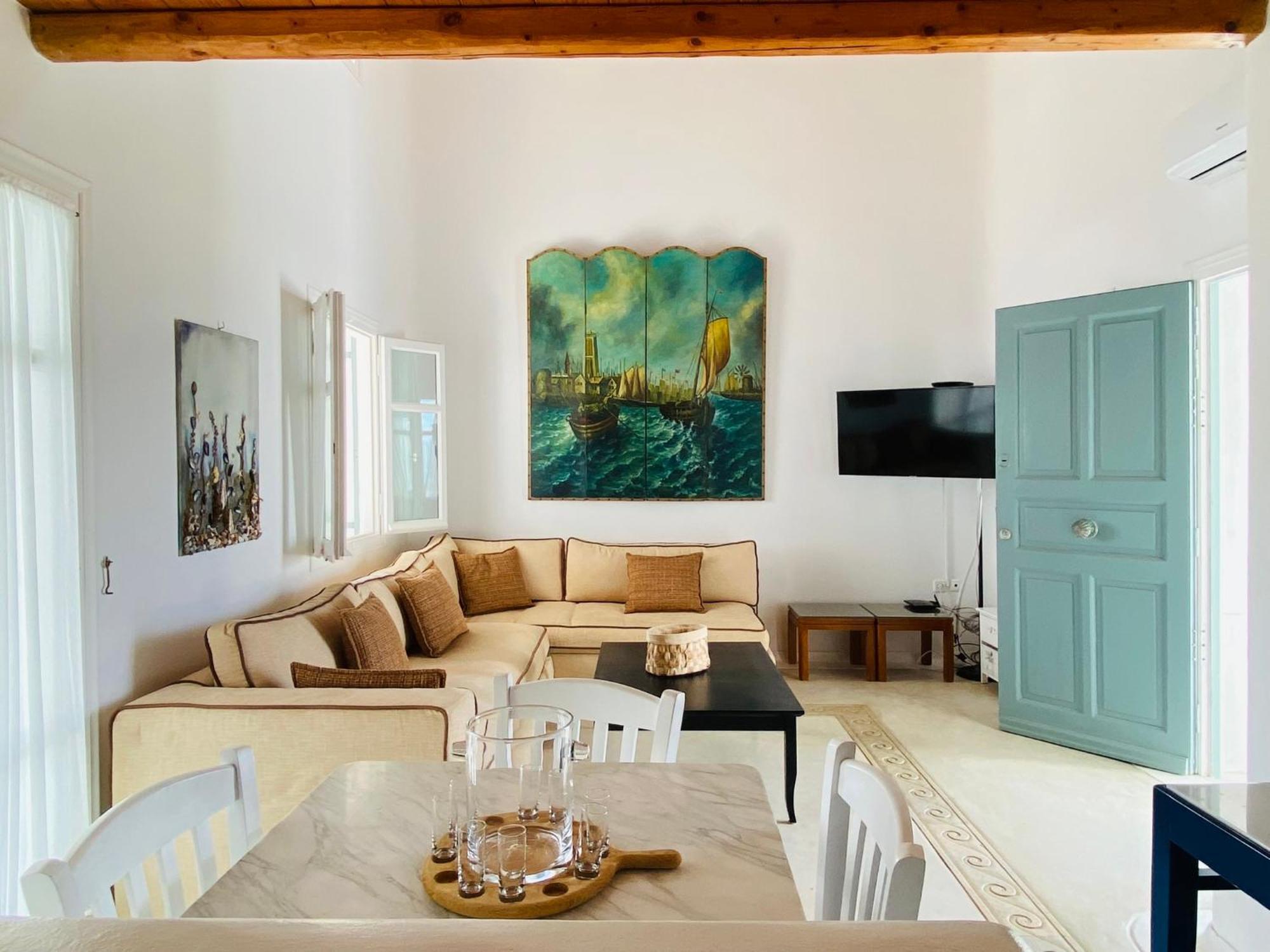 Mykonian Style W Shared Pool Houses & Nighttime Security Guard Орнос Экстерьер фото