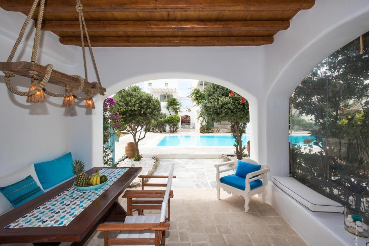 Mykonian Style W Shared Pool Houses & Nighttime Security Guard Орнос Экстерьер фото