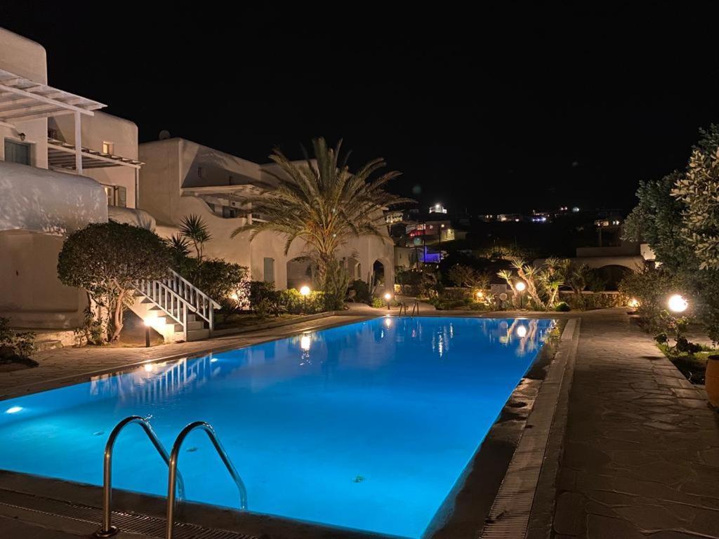 Mykonian Style W Shared Pool Houses & Nighttime Security Guard Орнос Экстерьер фото