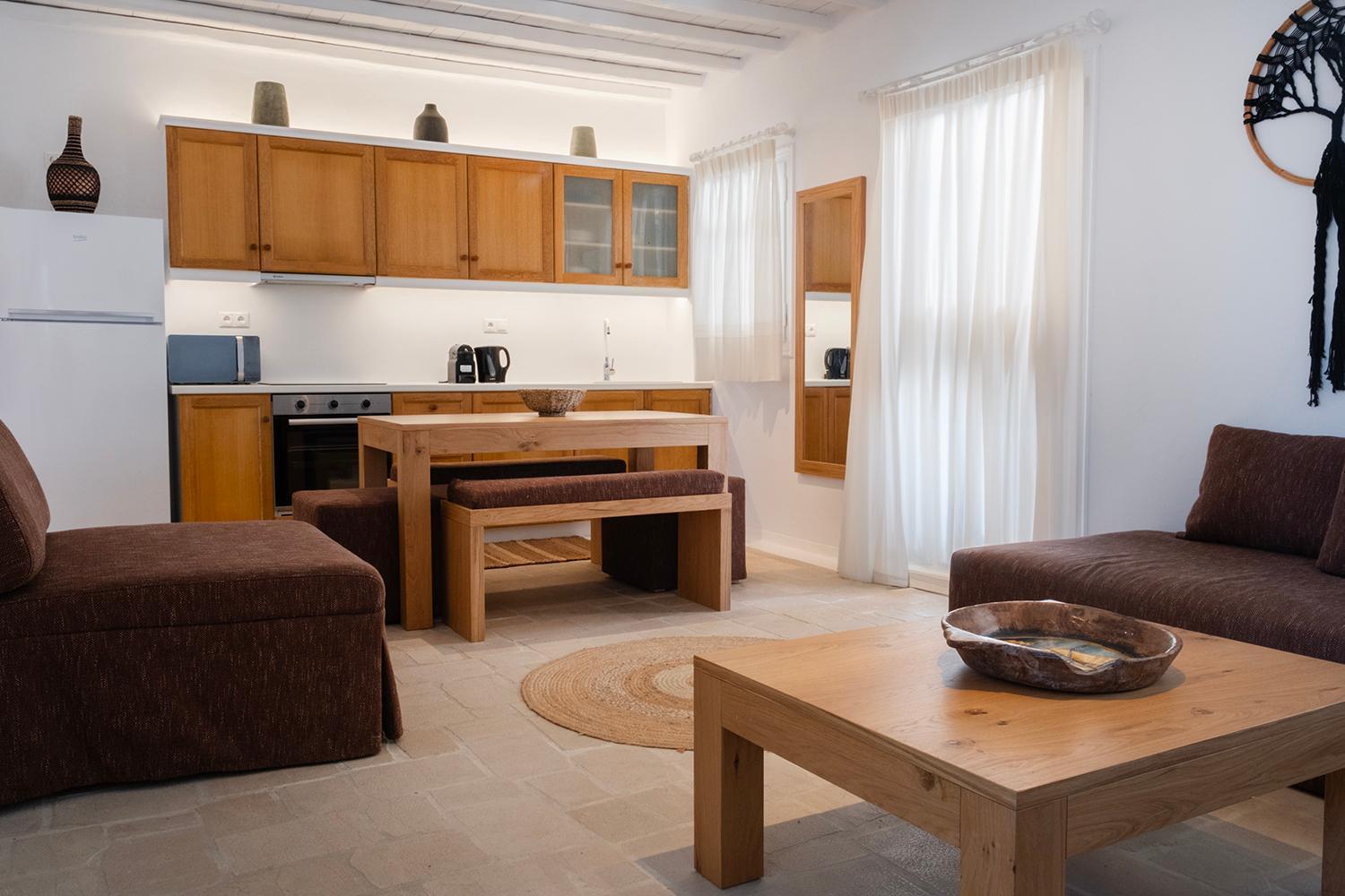Mykonian Style W Shared Pool Houses & Nighttime Security Guard Орнос Экстерьер фото