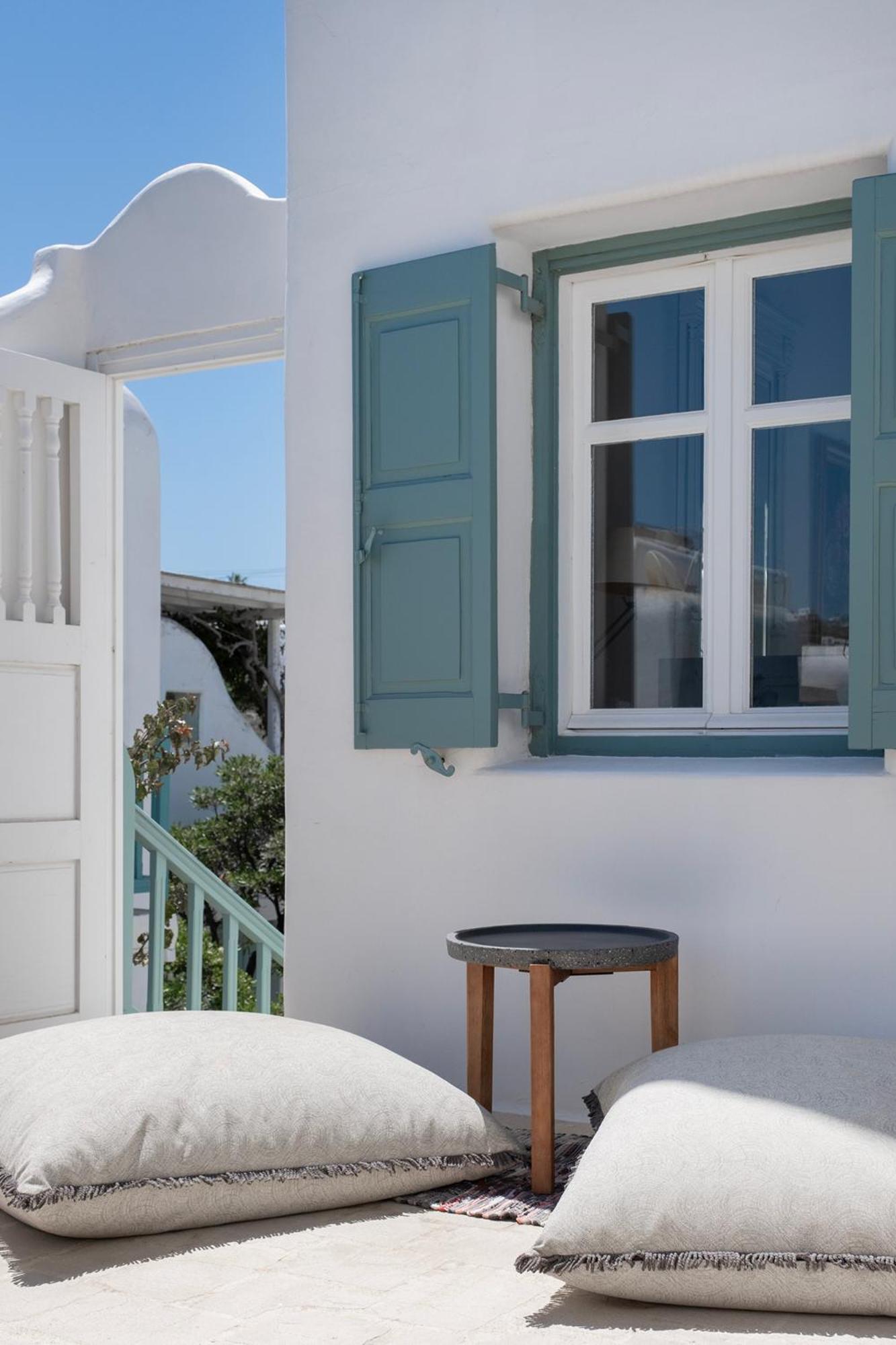 Mykonian Style W Shared Pool Houses & Nighttime Security Guard Орнос Экстерьер фото