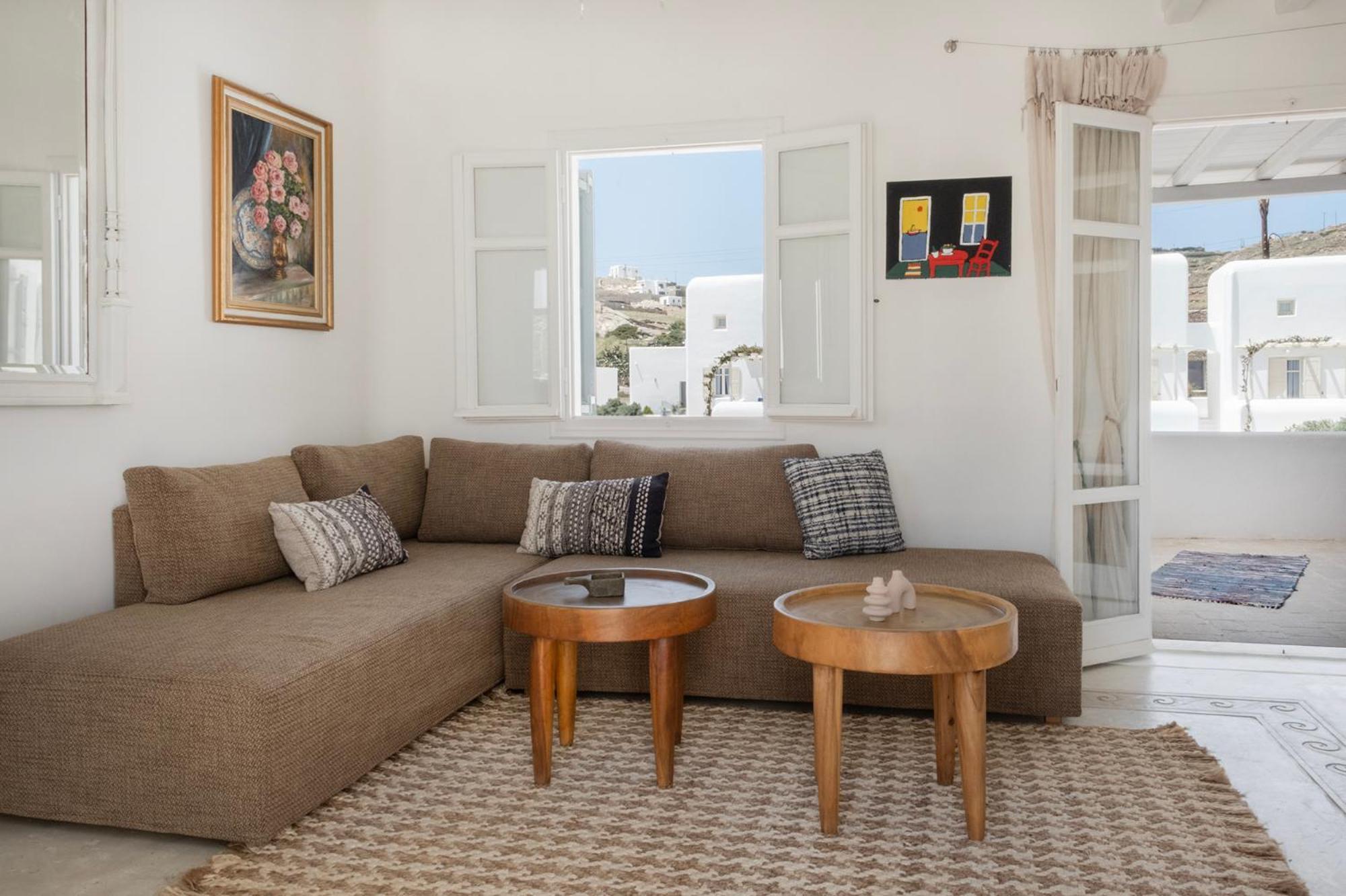 Mykonian Style W Shared Pool Houses & Nighttime Security Guard Орнос Экстерьер фото