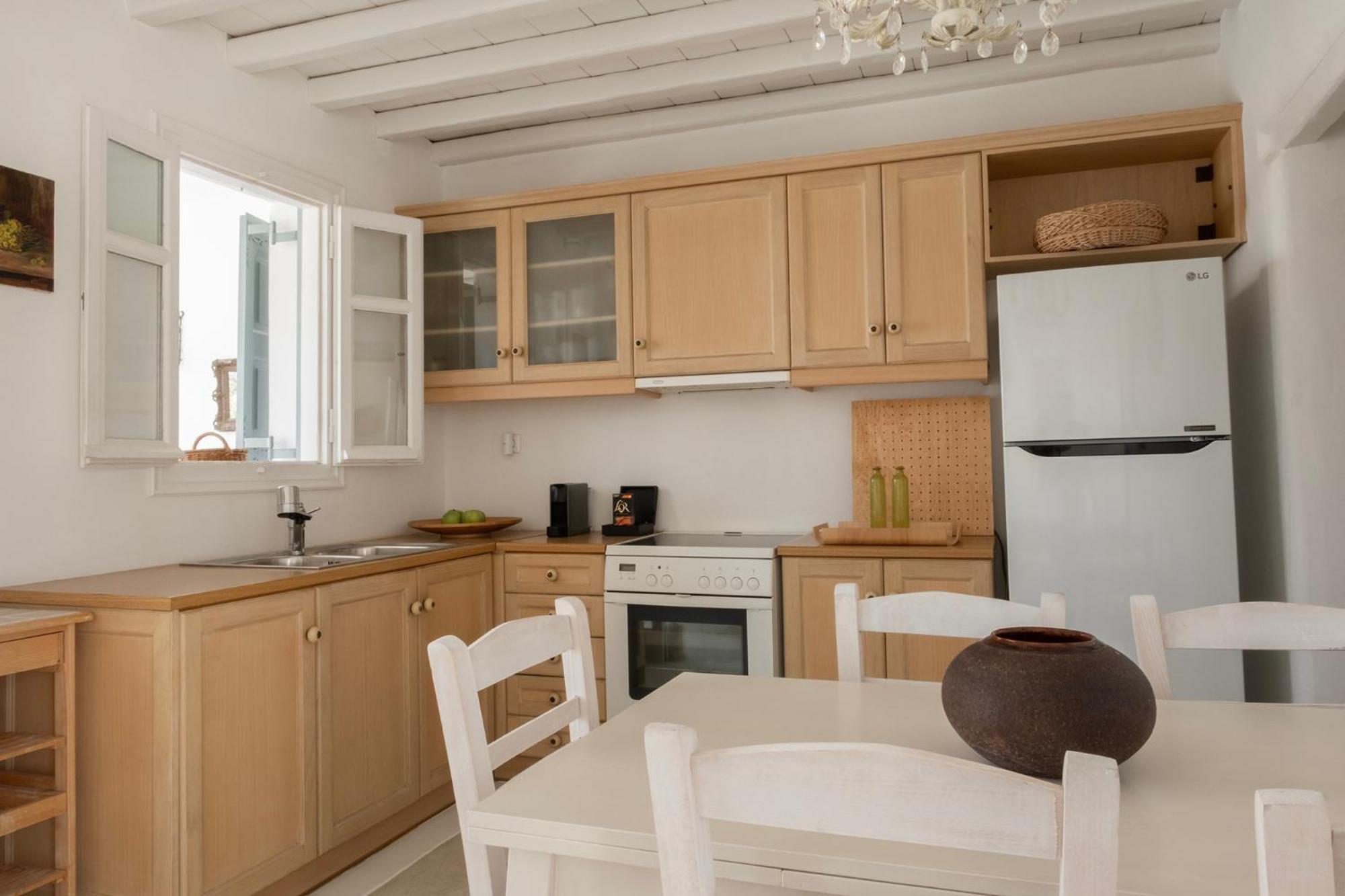 Mykonian Style W Shared Pool Houses & Nighttime Security Guard Орнос Экстерьер фото